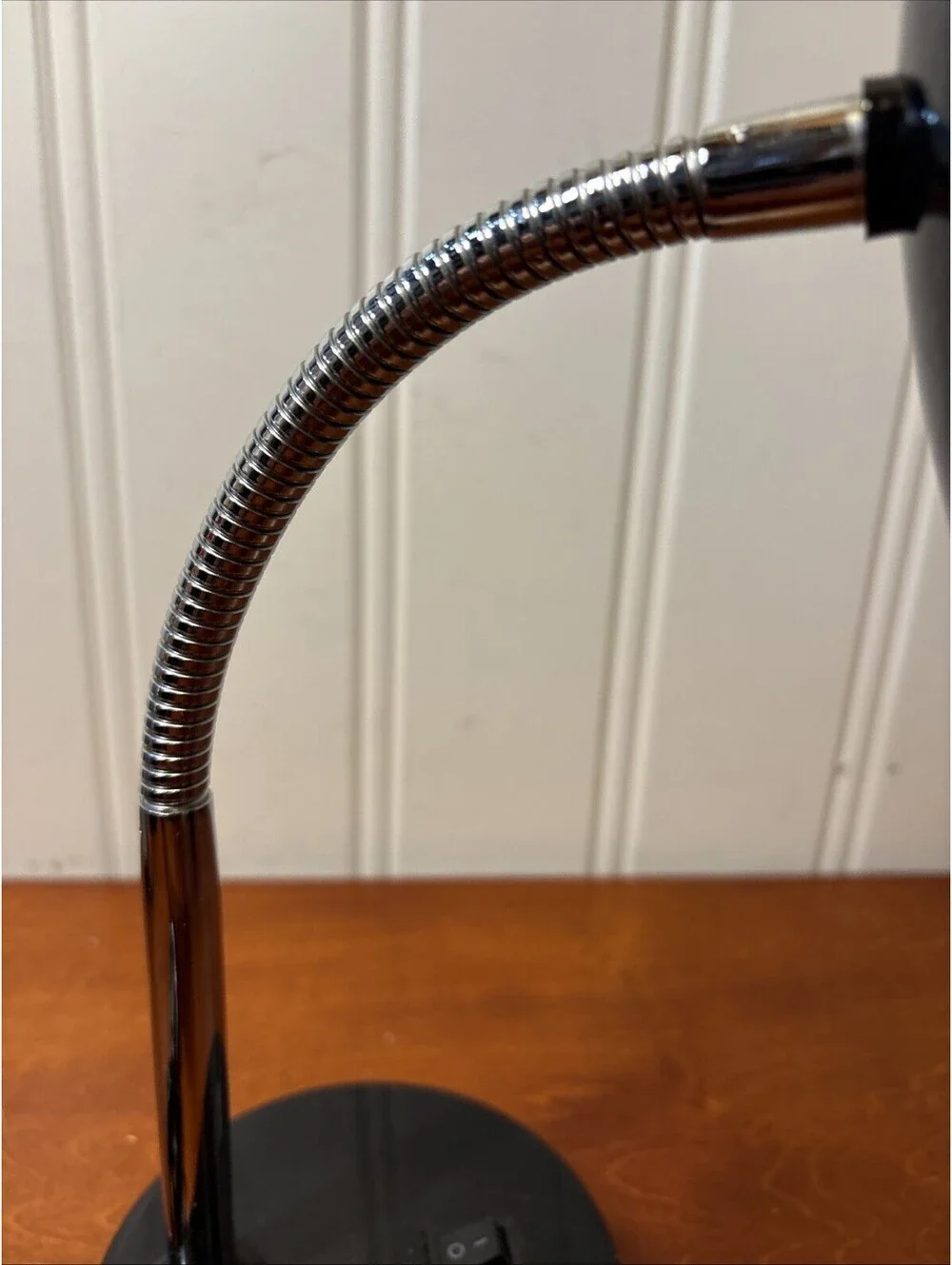 Intertek Lamp Black Metal Gooseneck Fluorescent Light Positionable Desk Lamp